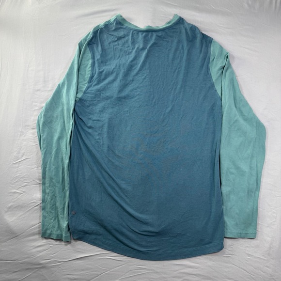 Lululemon In Your Element Long Sleeve Baseball T-Shirt Men's XL Teal Athleisure - Picture 2 of 9